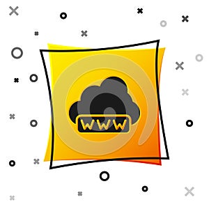 Black Software, web development, programming concept icon isolated on white background. Programming language and program