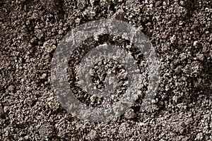 Black Soil Dirt Background Texture, Natural Pattern