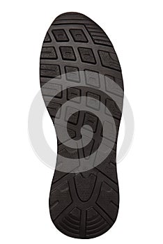 Black  sole of shoe