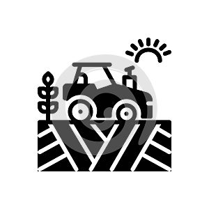Black solid icon for Agricultural, farm and agrarian
