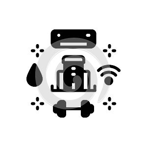 Black solid icon for Amenities, facility and appliance