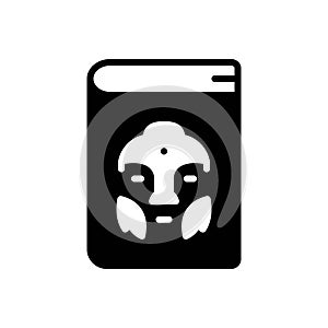 Black solid icon for Anthropology, folklore and sociology