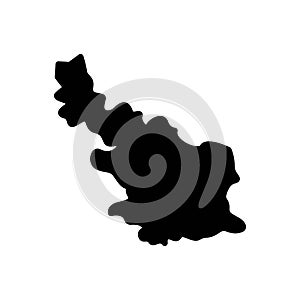 Black solid icon for Armenia, map and sates