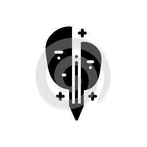 Black solid icon for Artistic, artistical and creative