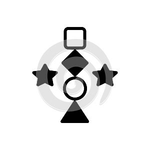 Black solid icon for Basically, mainly and graphic