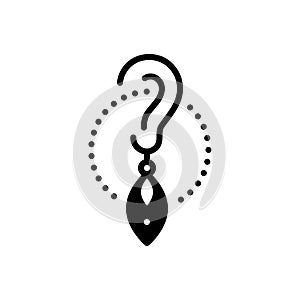 Black solid icon for Charming, bewitching and catchy