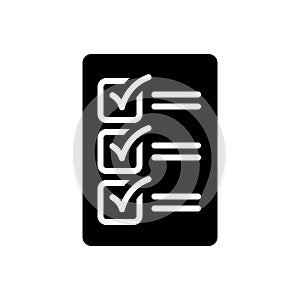 Black solid icon for Compulsory, mandatory and obligatory