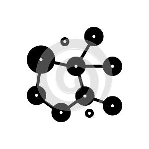 Black solid icon for Cytotoxic, antigen and cell