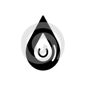 Black solid icon for Drop, blob and droplet