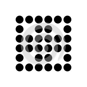 Black solid icon for Else, otherwise and pattern