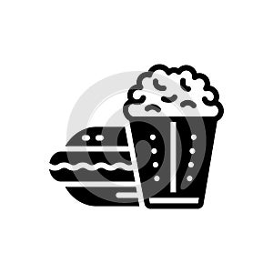 Black solid icon for Food, eatable and foodstuff