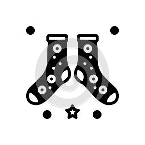 Black solid icon for Fuzziness, socks and nudes