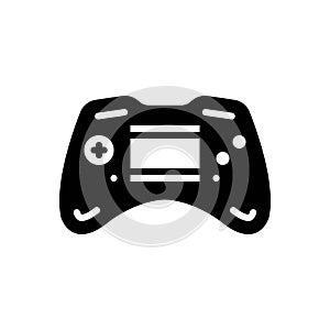 Black solid icon for Game, controller and joypad