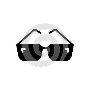 Black solid icon for Glasses, eye and optical