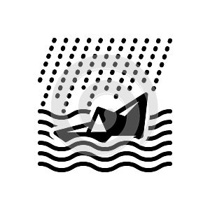 Black solid icon for Inefficiencies, inefficiency and ship