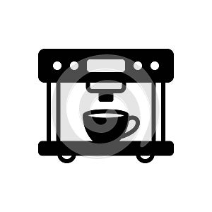 Black solid icon for Instrumentation, appliance and coffee