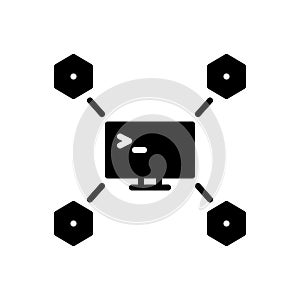 Black solid icon for Maven, app and expert