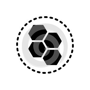 Black solid icon for Mel, combine and modulate