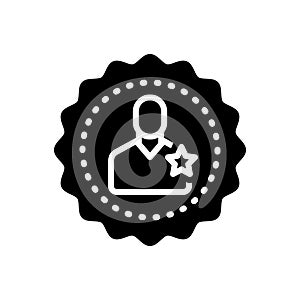 Black solid icon for Membership, participation and associates