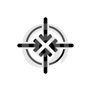 Black solid icon for Narrow, parochial and highway