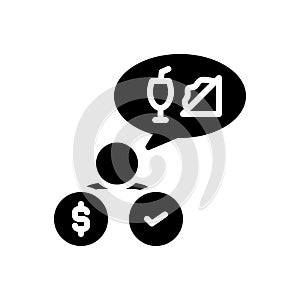 Black solid icon for Need, necessity and exigency