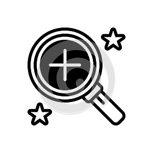 Black solid icon for Overview, inspection and oversight