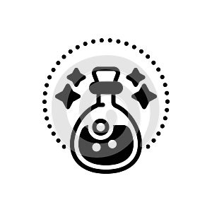 Black solid icon for Potion, medicine and antidote