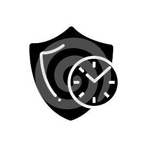 Black solid icon for Reliable, credible and authentic