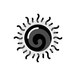 Black solid icon for Seem, appear and look