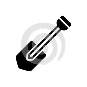 Black solid icon for Shovel, spade and picker