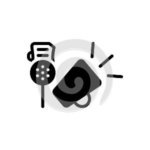 Black solid icon for Sirens Speaker, sirens and speakers