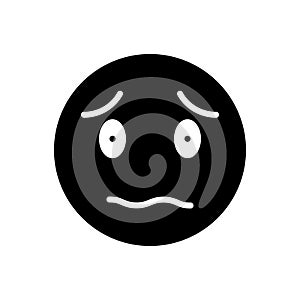 Black solid icon for Strange, comical and wacky