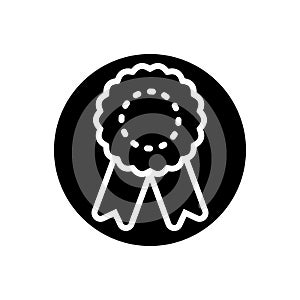 Black solid icon for Symbol, sign and mark