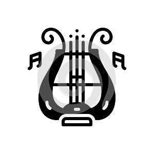 Black solid icon for Symphony, music and song