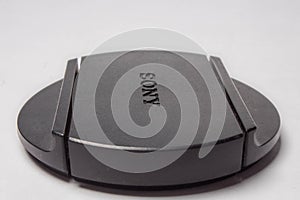 Black sony cap white background