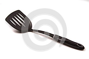 Black Spatula Isolated On A White Background