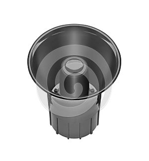 Black speaker isolated on a white