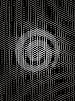 Black speaker lattice background  close-up