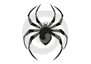 Black Spider Clipart. Arachnia. Illustration of black spider