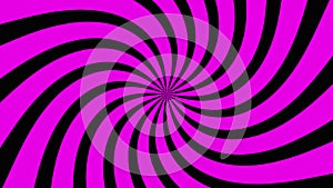 Black spiral on a purple background with a timer of numbers from one to ten