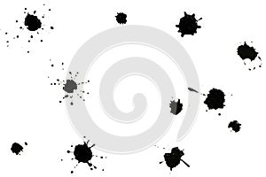 Black splatters photo