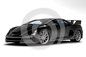 Black sports car 2