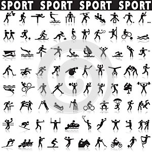 Sports icons set.