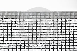 Black sports net with white border isolated on white background