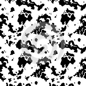 Black spots cow texture