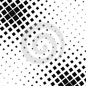 Black square halftone background. Pattern with squares. Halftone Square Pixels Pattern. Abstract Pattern