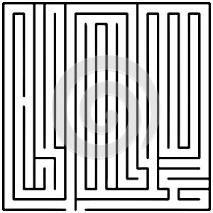 Black square maze 20x20