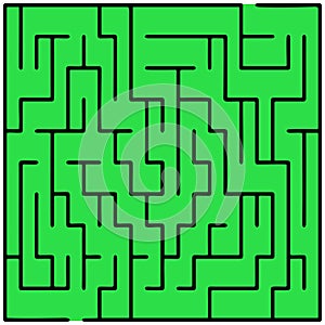 Black square maze 20x20