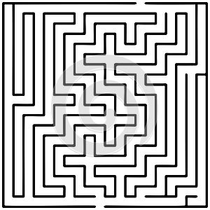 Black square maze 20x20