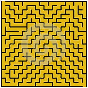 Black square maze 20x20